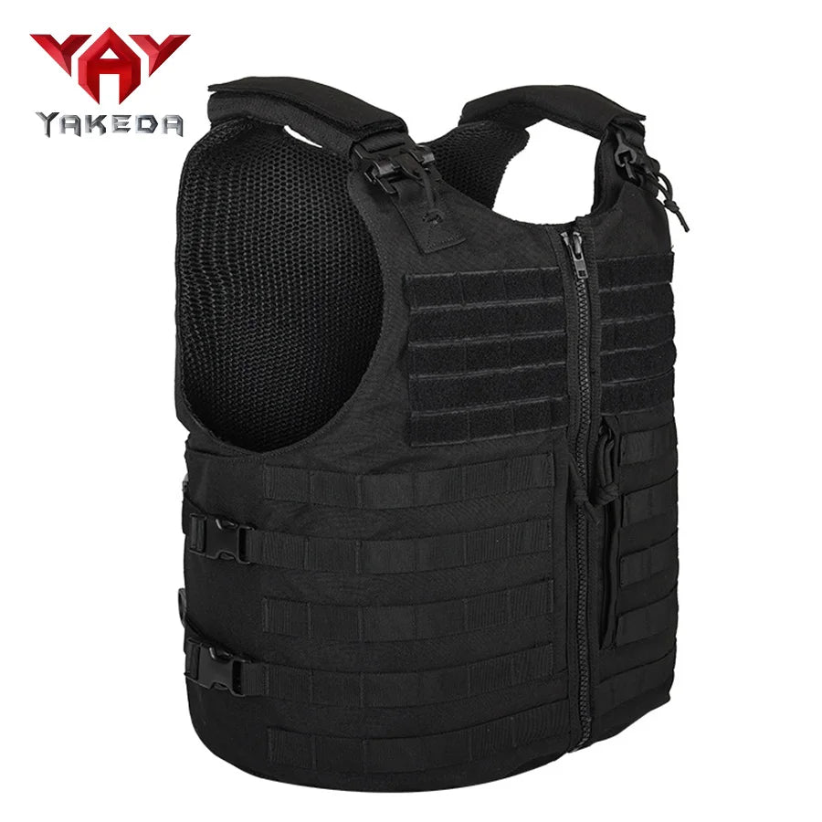 YAKEDA  Quick Release Training Vest MOLLE Expansion System Multi functional Vest 1000D Wear resistant Training Vest