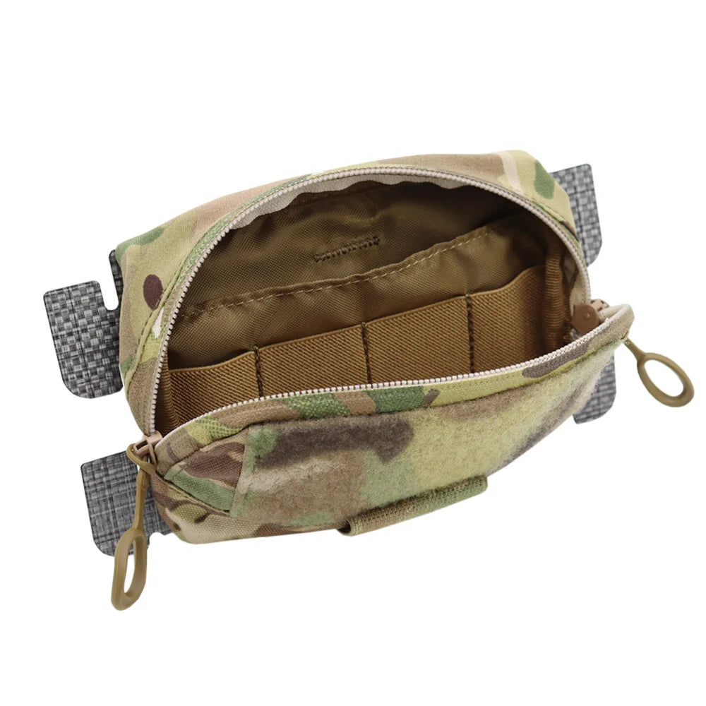 VULPO Tactical FCPC Vest MOLLE Adapt Admin Panel Pouch Chest Expansion Sub Bag Utility Map Pouch For Hunting Airsoft Vest