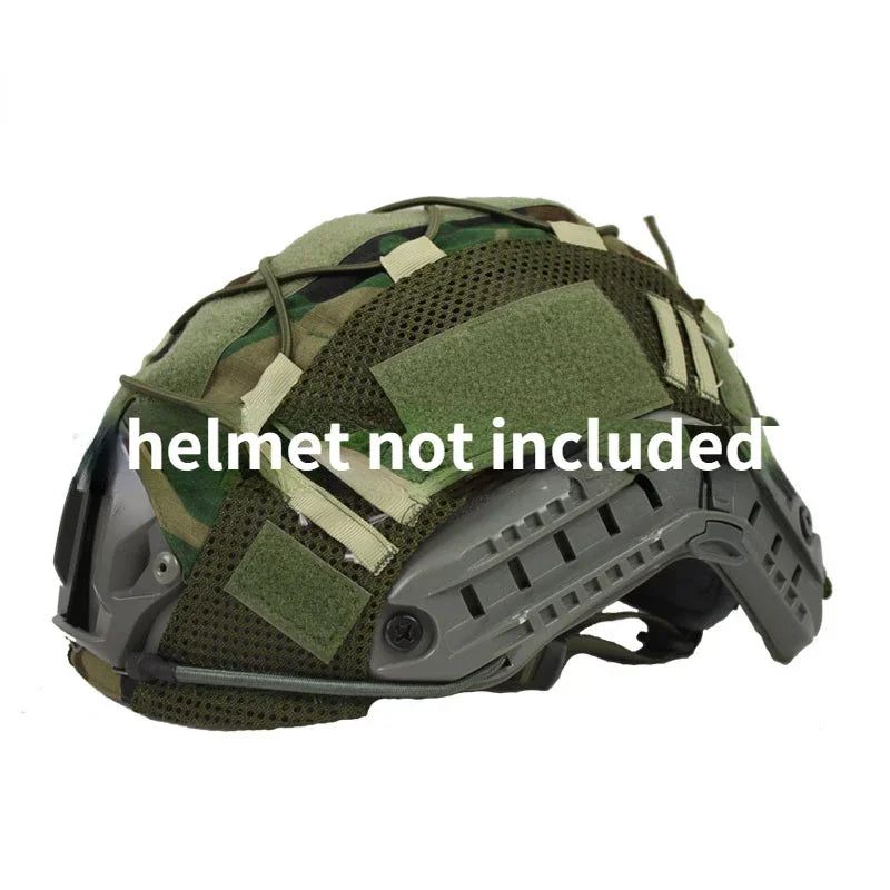 1PCS Tactical Helmet Cover for  Fast MH PJ BJ Helmet Airsoft Paintball Army Helmet Cover Military Accessories Cycling Net
