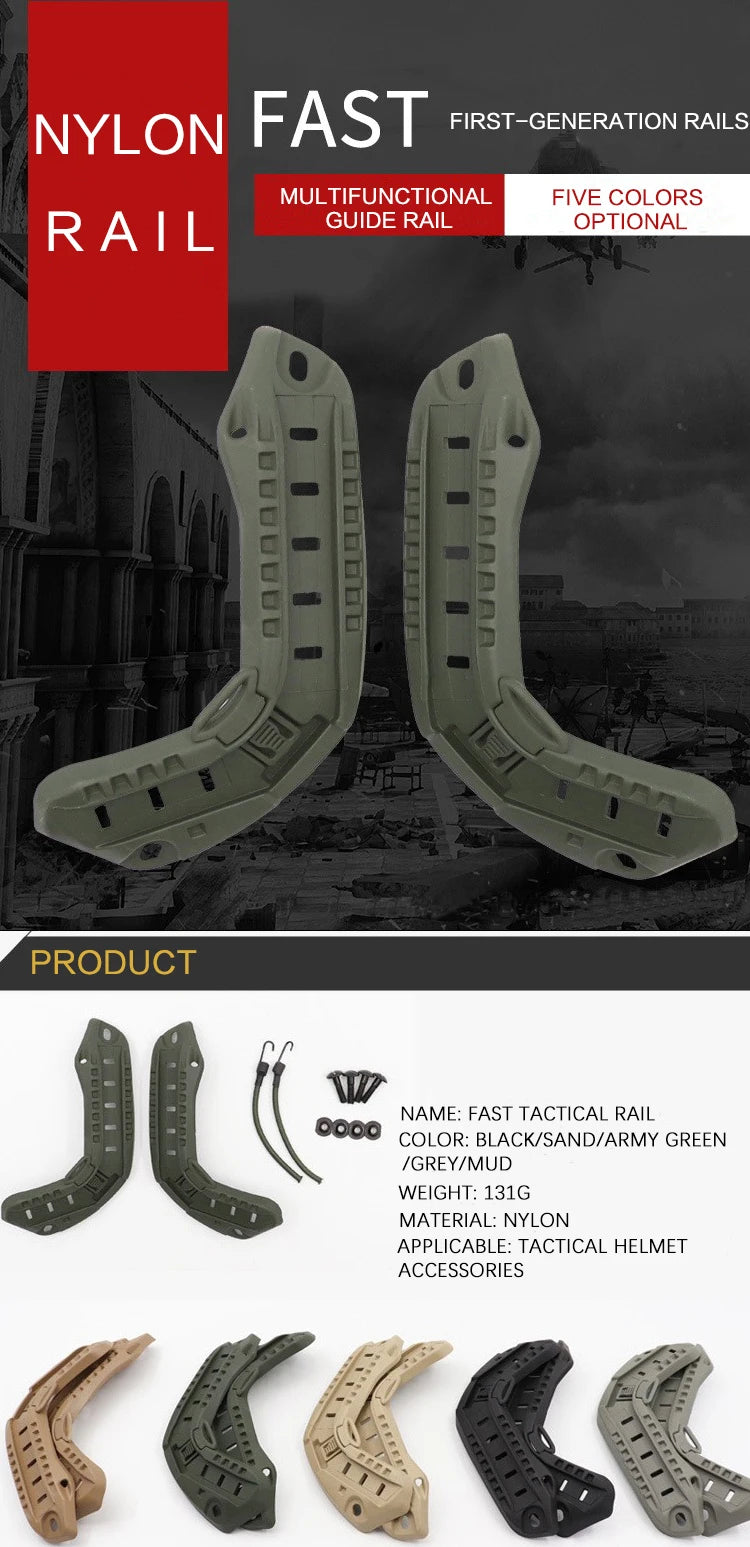 FAST Tactical Helmet Side Rail ABS Helmet Installation Rail Tactical Helmet Accessories