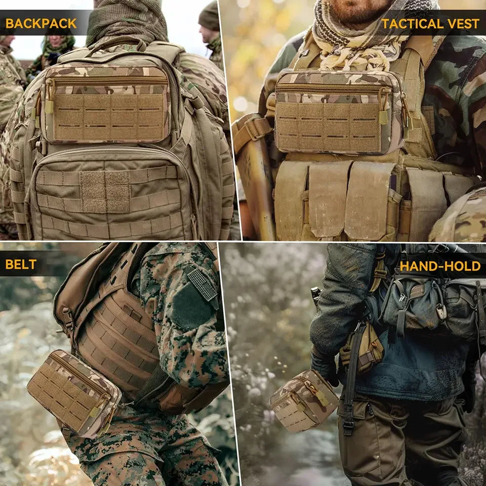 EDC Molle Tactical Pouch Waist Pack Compact Utility Pouches Waist Belt Bag Medical Bags Phone Case Outdoor Hunting Accessories