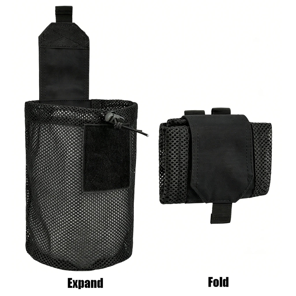 New Roll-Up Mag Mesh Dump Pouch Magazine Mini Foldable Net Pocket EDC Tactical Outdoor Sport Hunting Bags 500D