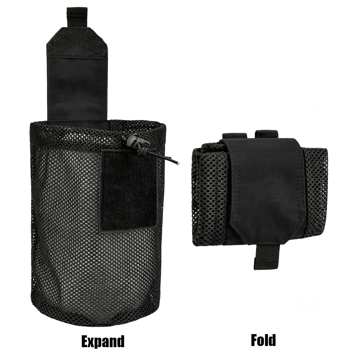 New Roll-Up Mag Mesh Dump Pouch Magazine Mini Foldable Net Pocket EDC Tactical Outdoor Sport Hunting Bags 500D