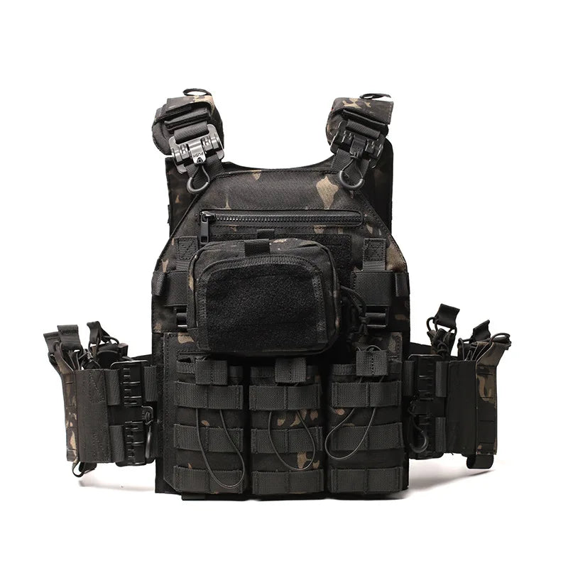 Multi-Functional JPC Tactical Vest Camo MOLLE Webbing Adjustable Breathable Vest For Hunting Airsoft Wargame