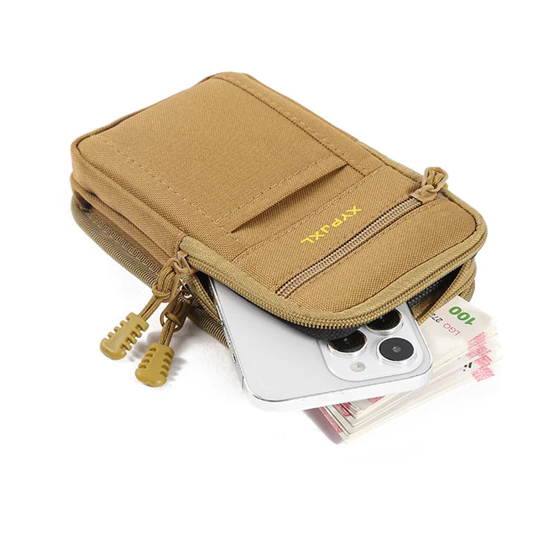 Molle Pouch Mobile Phone Waist Bag Portable Outdoor Wearing Belt Waist Bags Waist Pack Utility Tool Pouch Hunting Bags