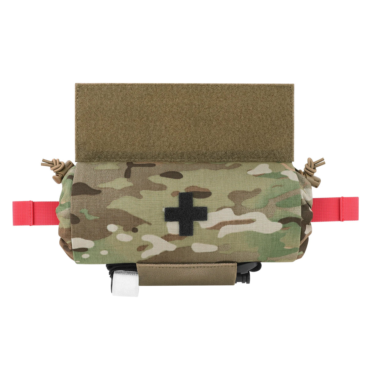 KRYDEX Tactical Roll Up Medical Pouch Detachable First Aid Kit Pack EDC Emergency Survival Bag for Outdoor Travel Hiking