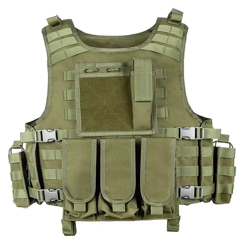 Outdoor Tactical Hunting Molle Vest Men's Multifunction Camouflage CS Wargame Body Hiking Tactics Training Protective Vest