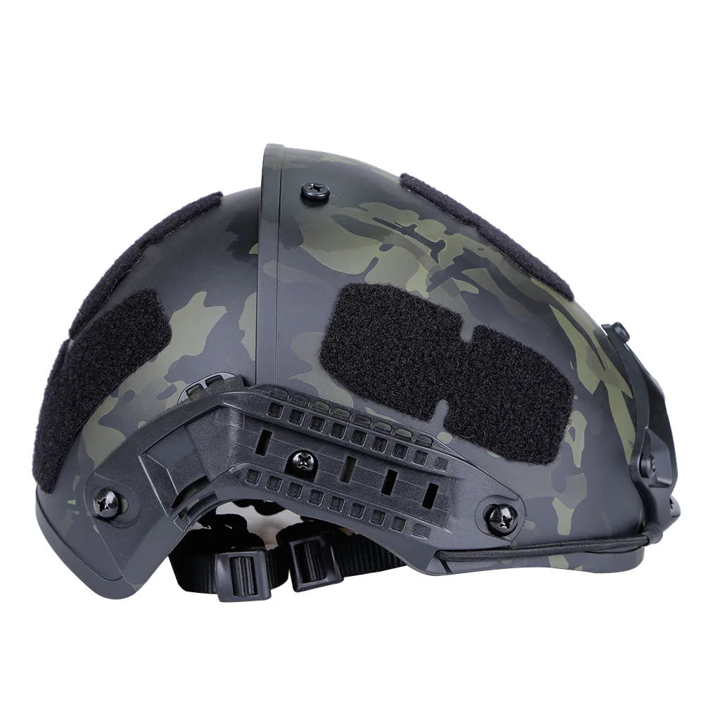 Upgrade Half-covered Tactical Fast Helmet Paintball Wargame Gear Helmet Utility Safety Head Protect Outdoor Hunting Gear