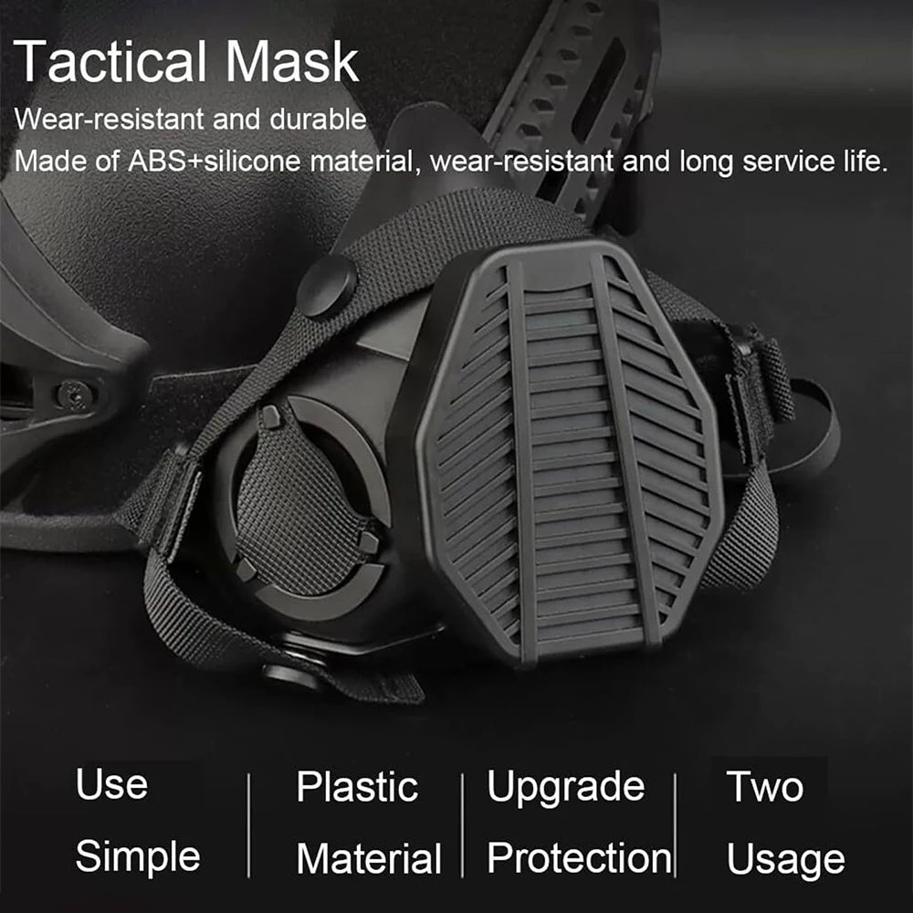 Tactical Helmet Set Fast Airsoft Full face protection Helmet with Headphones Face Mask NVG Model for CS Field Shooting Hunting