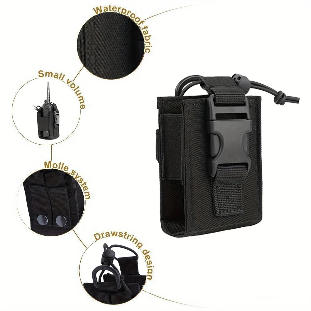 Outdoor sports Mole walkie-talkie bag, wireless calling device bag, multi-functional accessory small waist bag