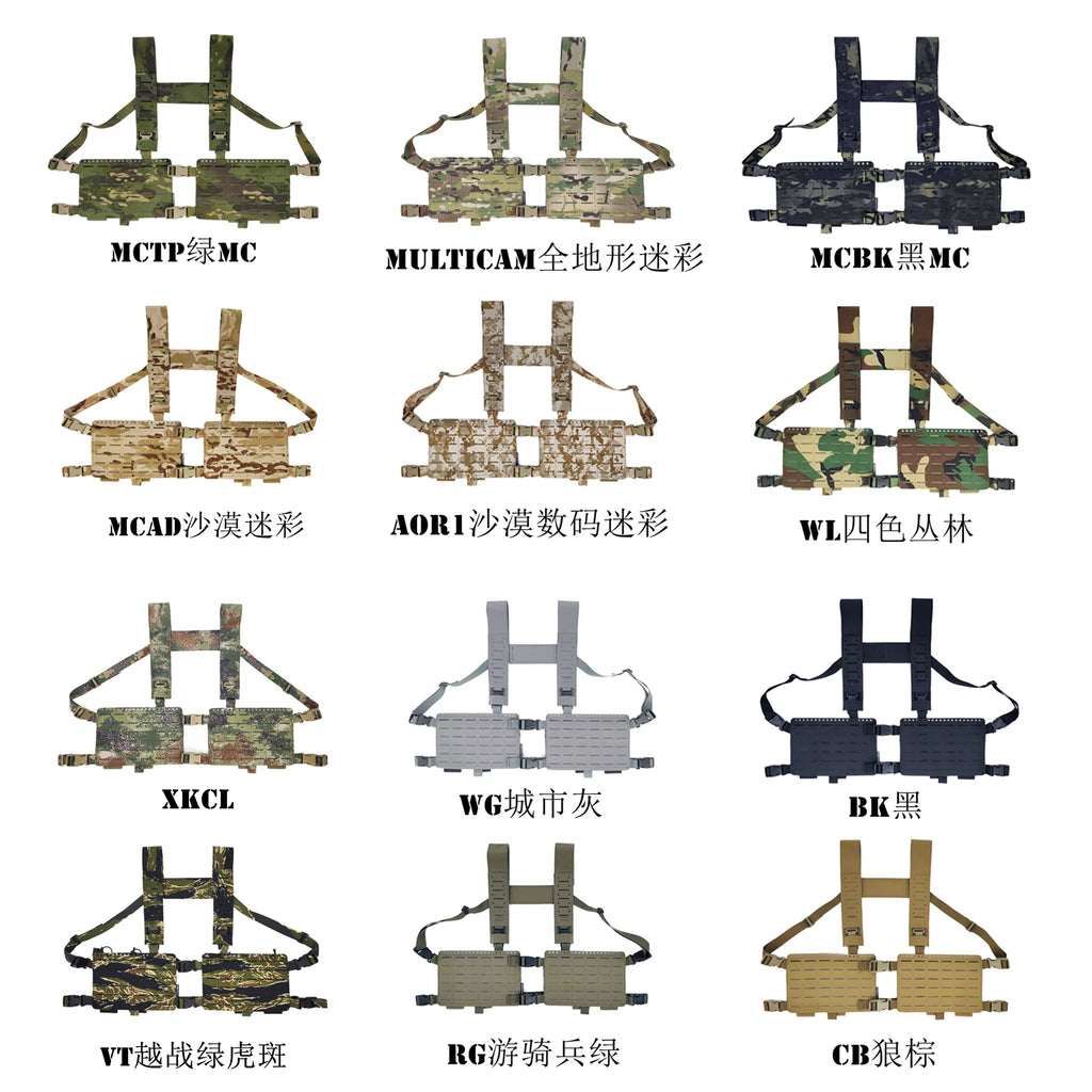 【Tactical Raiders】VC-004 SS Style Tactical Mk4+34A Chest Rig Vest Strap MOLLE Modular Quick Release Chest Hanger Gear