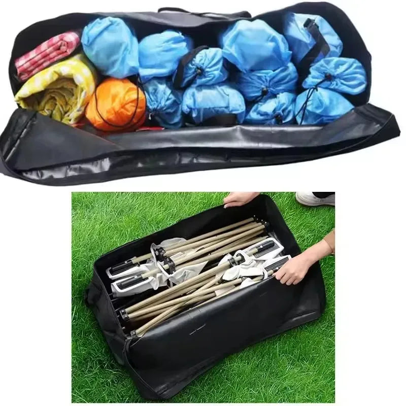 1680D Oxford Fabric Outdoor Waterproof Storage Bag | 55L-150L Foldable Luggage Duffle Backpack Waterproof Large Hiking Handbags