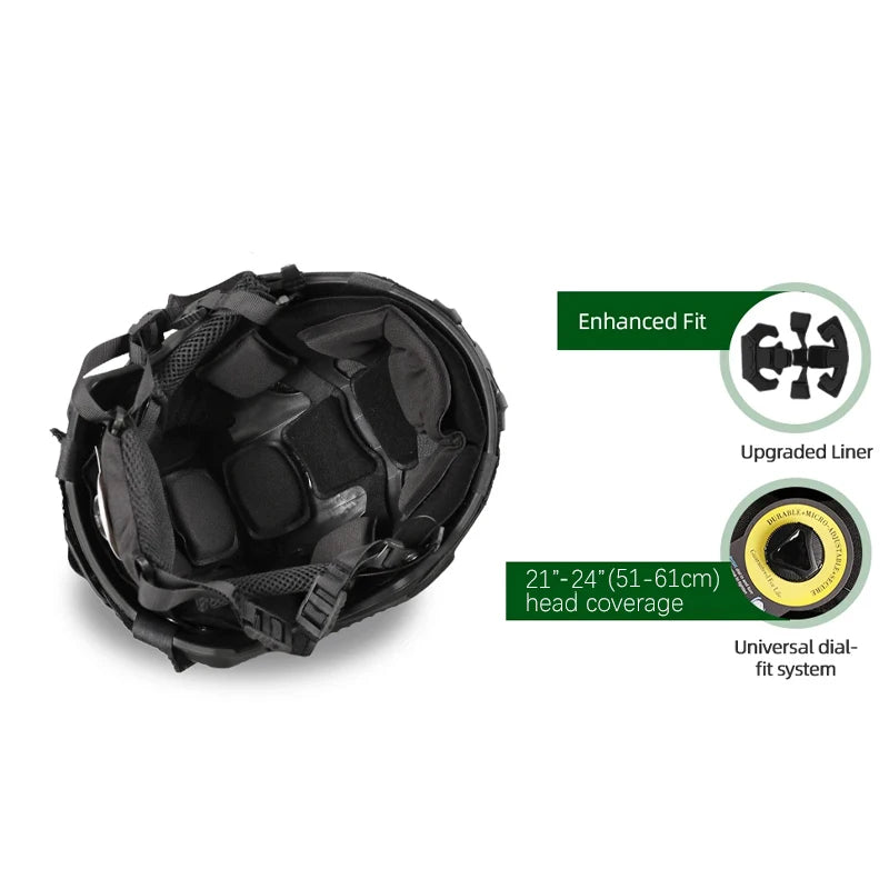 FAST Helmet Airsoft MH Helmet ABS New Thickened Outdoor PJ Air Gun Shooting CS Protective Equipment