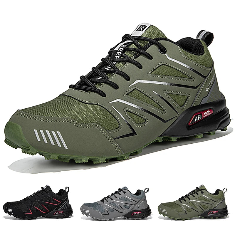 Waterproof Hiking Shoes Men Non-Slip Wear-Resistant Hiking Training Hunting Shoes Outdoor Hiking Travel Sports Shoes Size 39-47