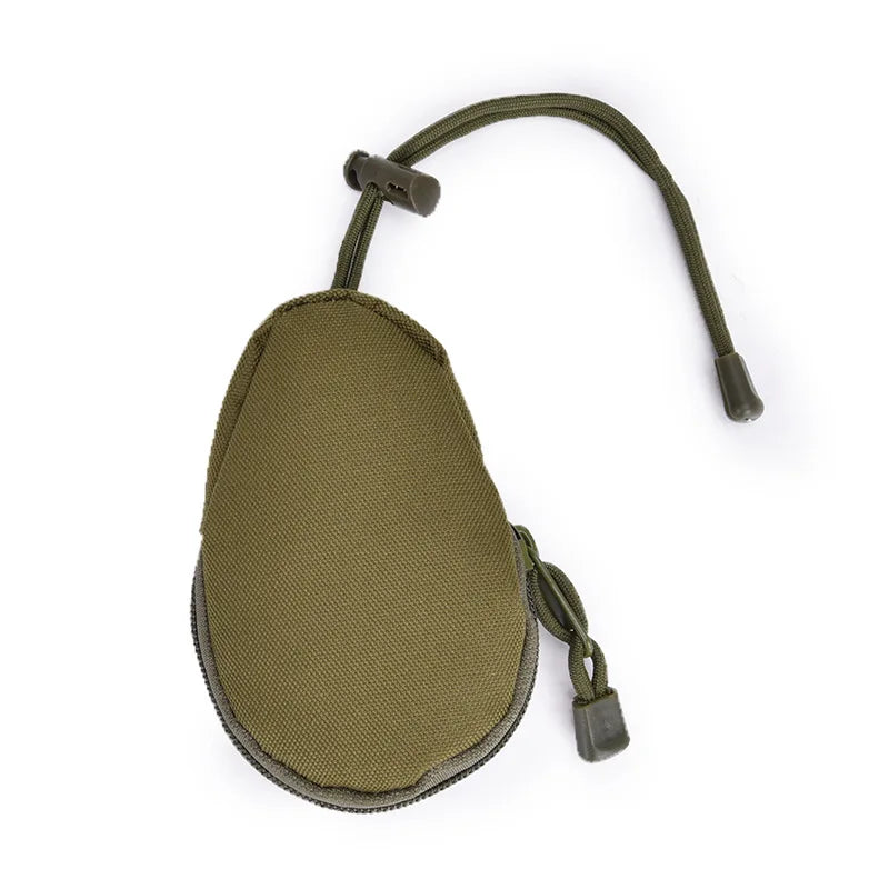 Tactical EDC Mini Key Wallets Holder Men Coin Purses Pouch Bag Small Pocket Keychain Zipper Case Outdoor Pack
