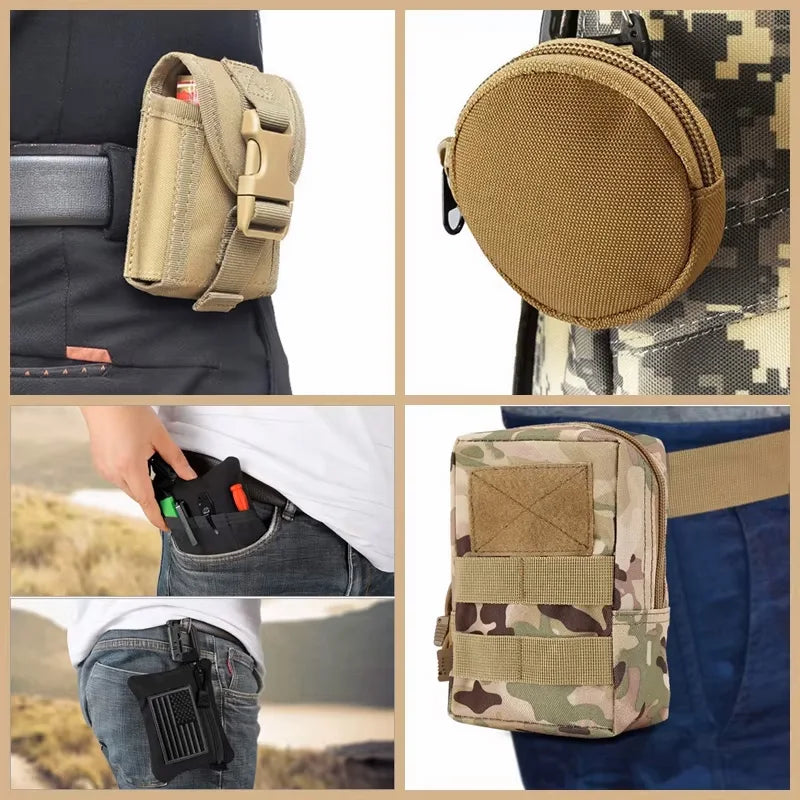OPHIDIAN Bags Molle Pouches Gear Waist Bag Men Phone Pouch Camping Hunting Accessories Belt Fanny Pack EDC Pack