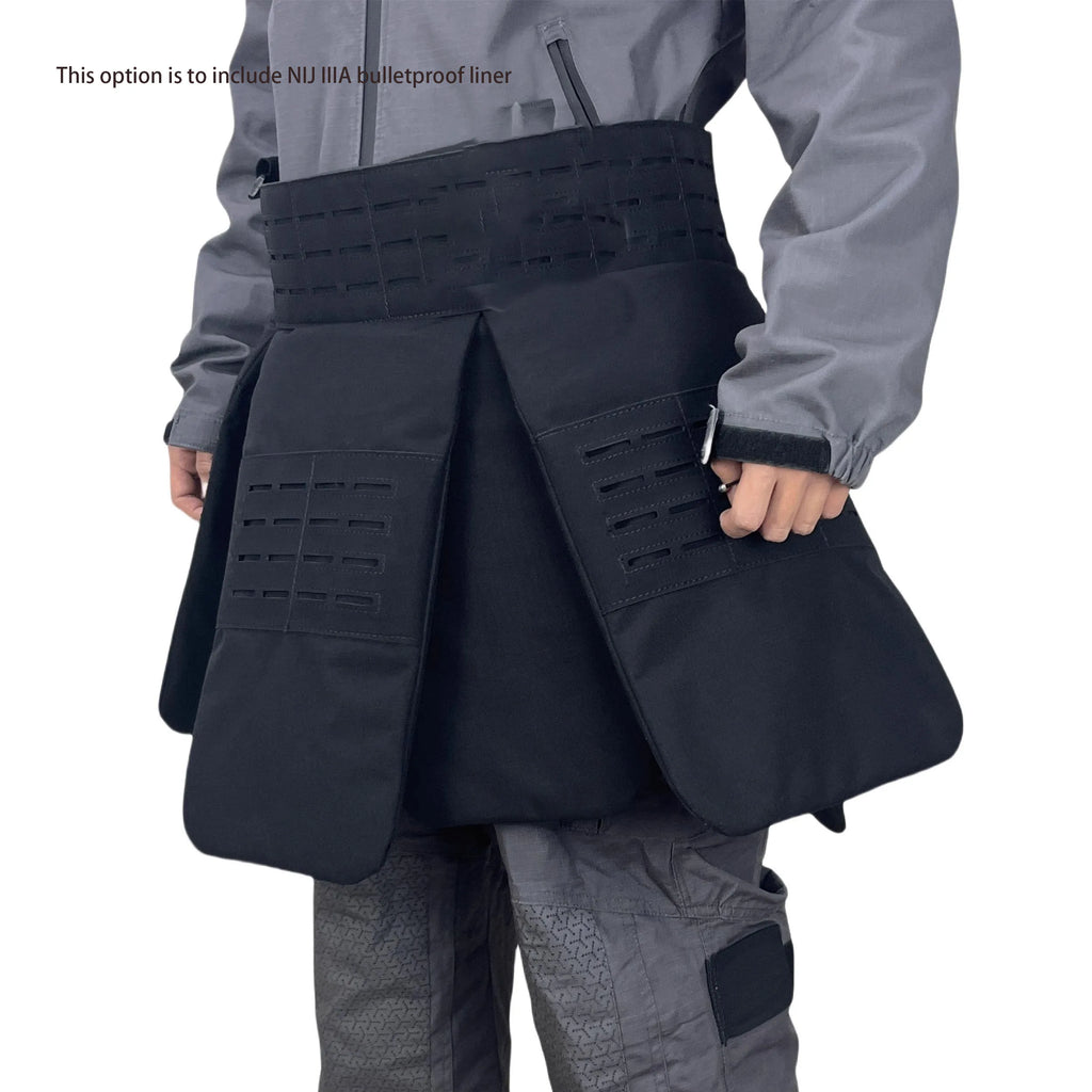 Real NIJ Level IIIA 9mm&.44mag Combat Laser Molle Bulletproof Skirt Tactical Combat Hunting Quick Release Adjustable Skirt