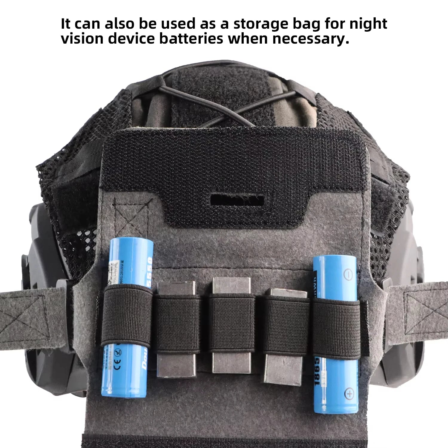 BOOIU Helmet Counterweight Weight Bag NVG Fast Mich Helmet Weight Pouch W/5 Counter Blocks For Airsoft PJ MH Helmet Accessories