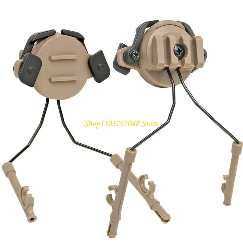 R53E Tacticals Headset Helmet Rails Adapter Earmuff Bracket Headphone Mount Holder