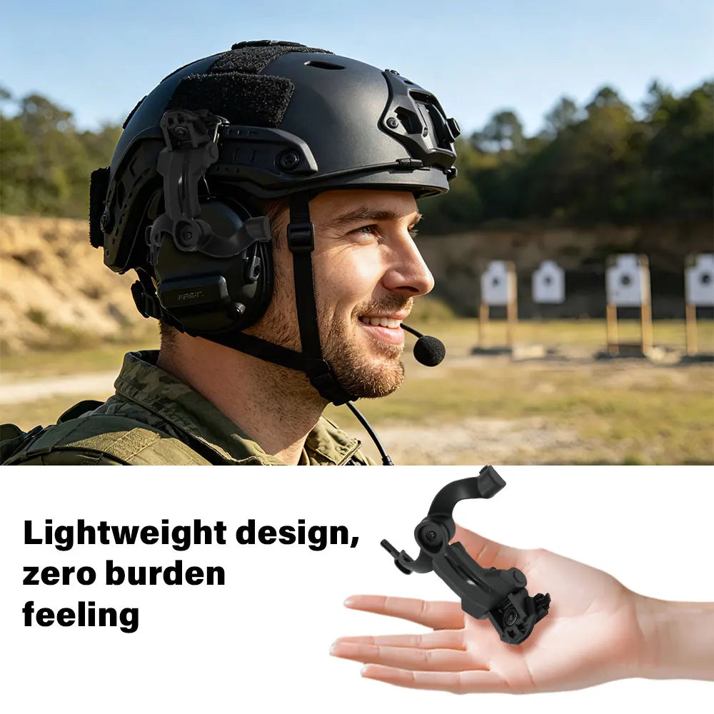 Shooting Headset Bracket Rail Mount Kit ARC Helmet Rail Adapter for OPS Core ARC and Team Wendy M-LOK Rails Headphone Brackets