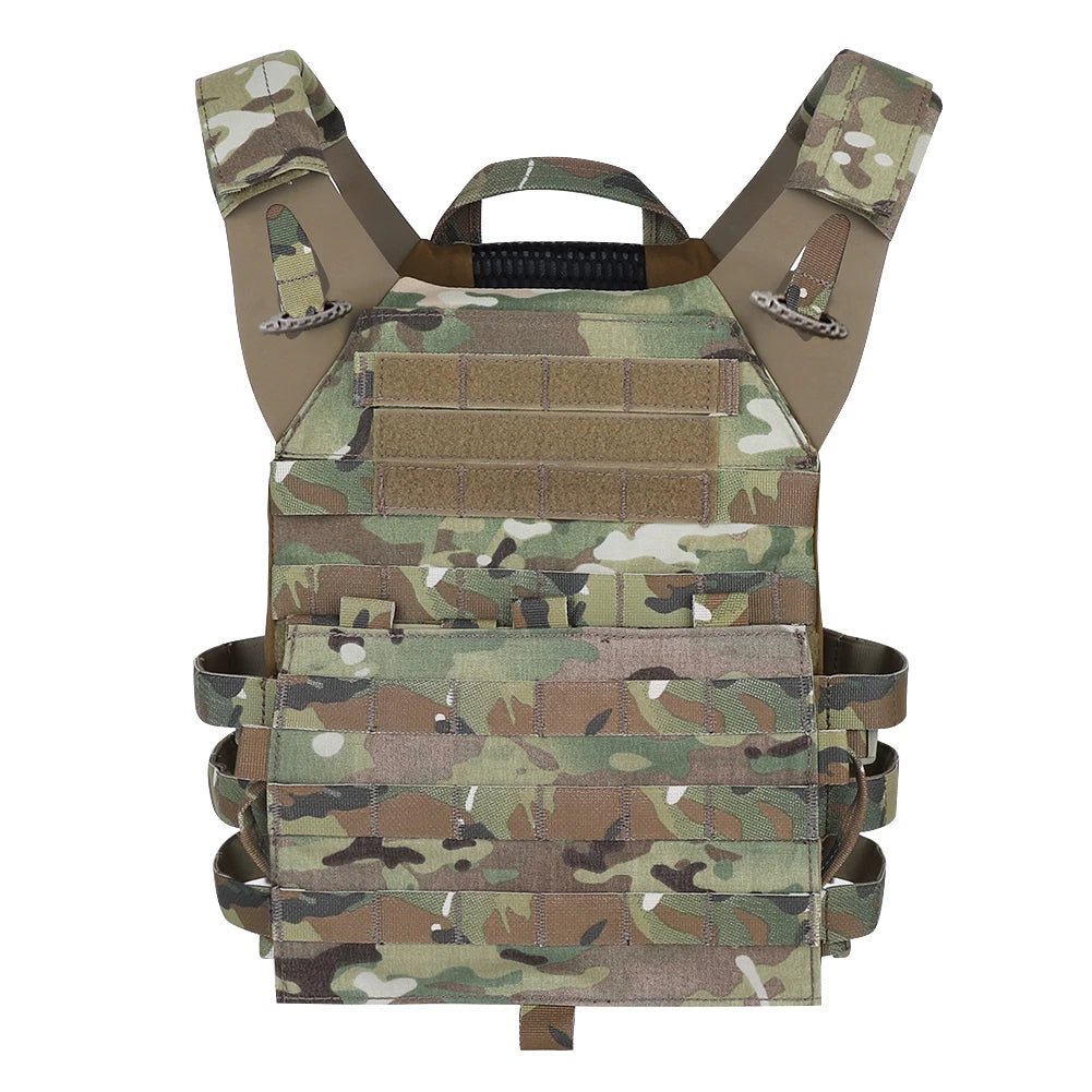 KRYDEX 500D Tactical Vest JPC 2 Plate Carrier MOLLE Front Flap Armor Combat Paintball Hunting CS Men Vest Camo MC