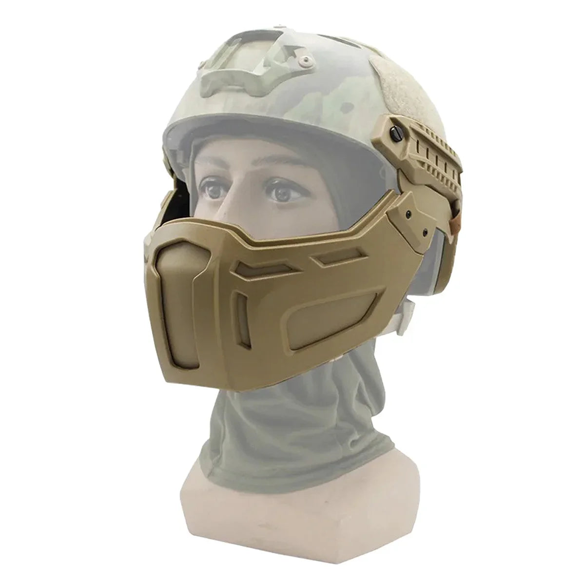 Tactical New FAST Helmet Half Face Hunting Airsoft CS Game Paintball Mask Helmet Accessories Gear