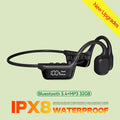True Bone Conduction Headphones IPX8 Waterproof HD Call Bluetooth Wireless Headset For Outdoor Shooting Hunting Noise Cancelling