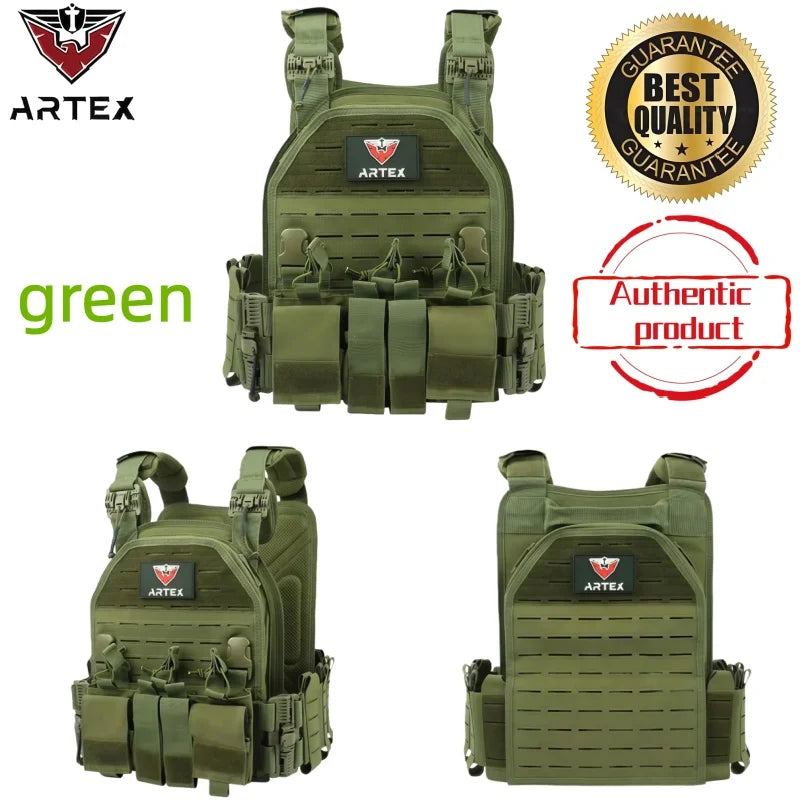 Artex Modular Plugboard High-Strength Wear-Resistant Waterproof Nylon Outdoor Hunting Versatile Tactical Vest 8008