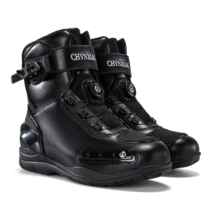 New Motorcycle Boots Men Waterproof Anti Slip Motos Riding Shoes TPU Anti Collision Protection Man Motorbike Protective Boot