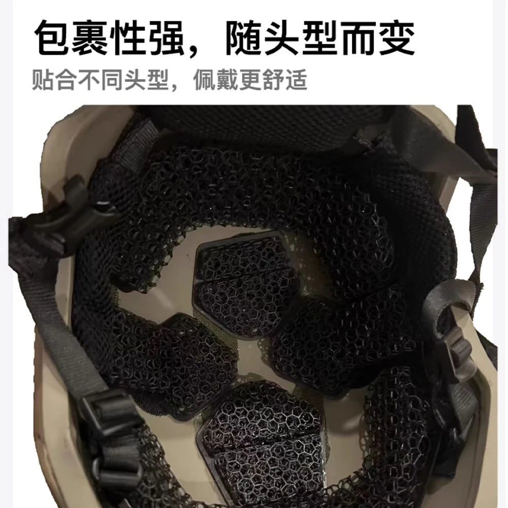 Tactical Helmet Liner Highly Cushioned Breathable Pressure-Relieving Pad No Scratching No Hair Damage Easy to Clean for Hunting