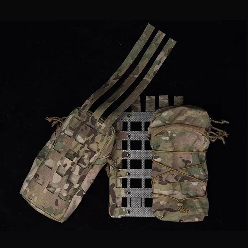 Tactical Lightweight Plate Carrier Vest Expand Gear Holder MOLLE Zipper Back Panel Board Outdoor Hunt Protective Equipment Vest