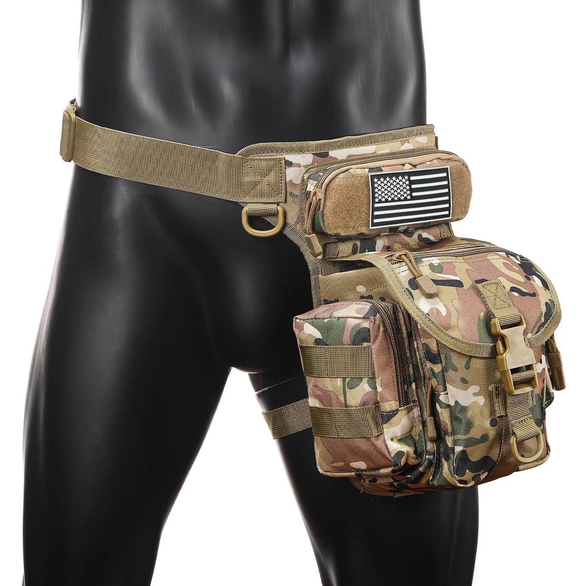 Oxford cloth camouflage style single shoulder crossbody journalist photography sports new leg bag