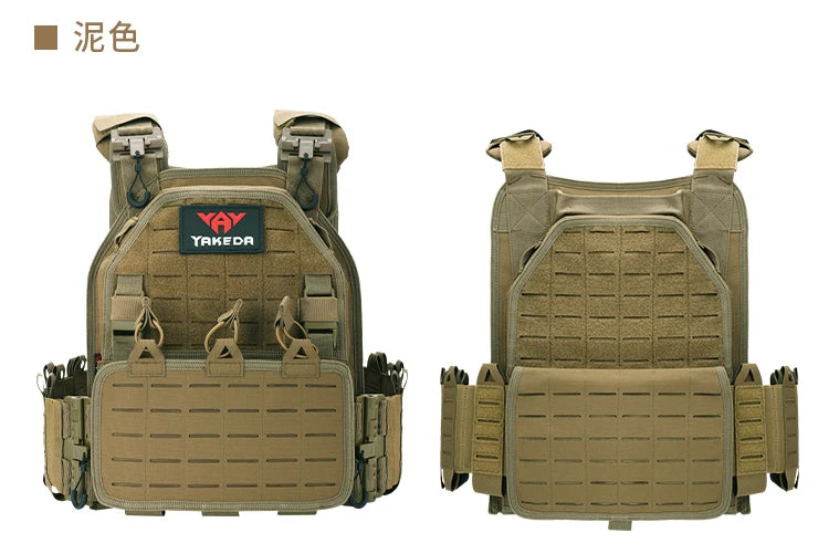 YAKEDA Tactical Vest Outdoor Hunting Plate Carrier Protective Adjustable Vest Airsoft Carrier Combat Equipment  6094 vest
