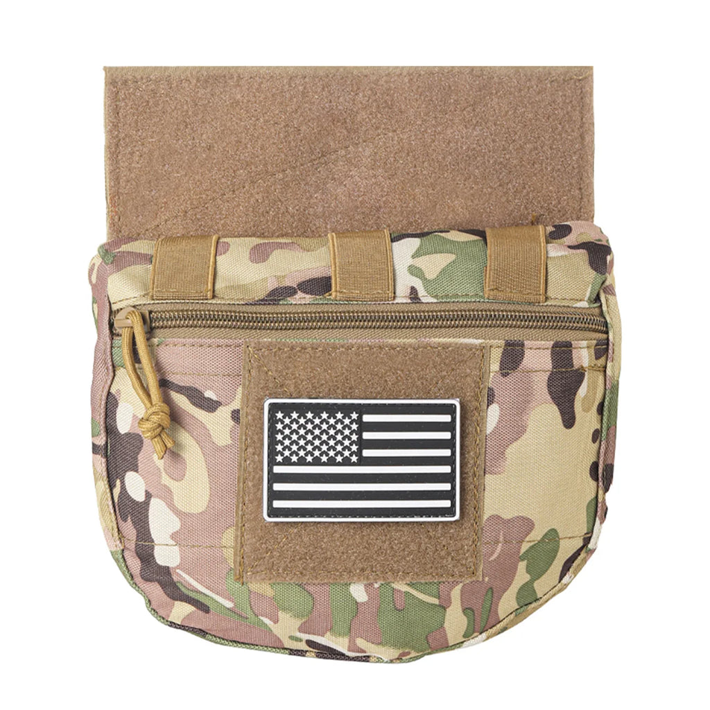 MOLLE Training Tool Bag Concealed Outdoor Tank Top Expansion Bag (Including US Flag)