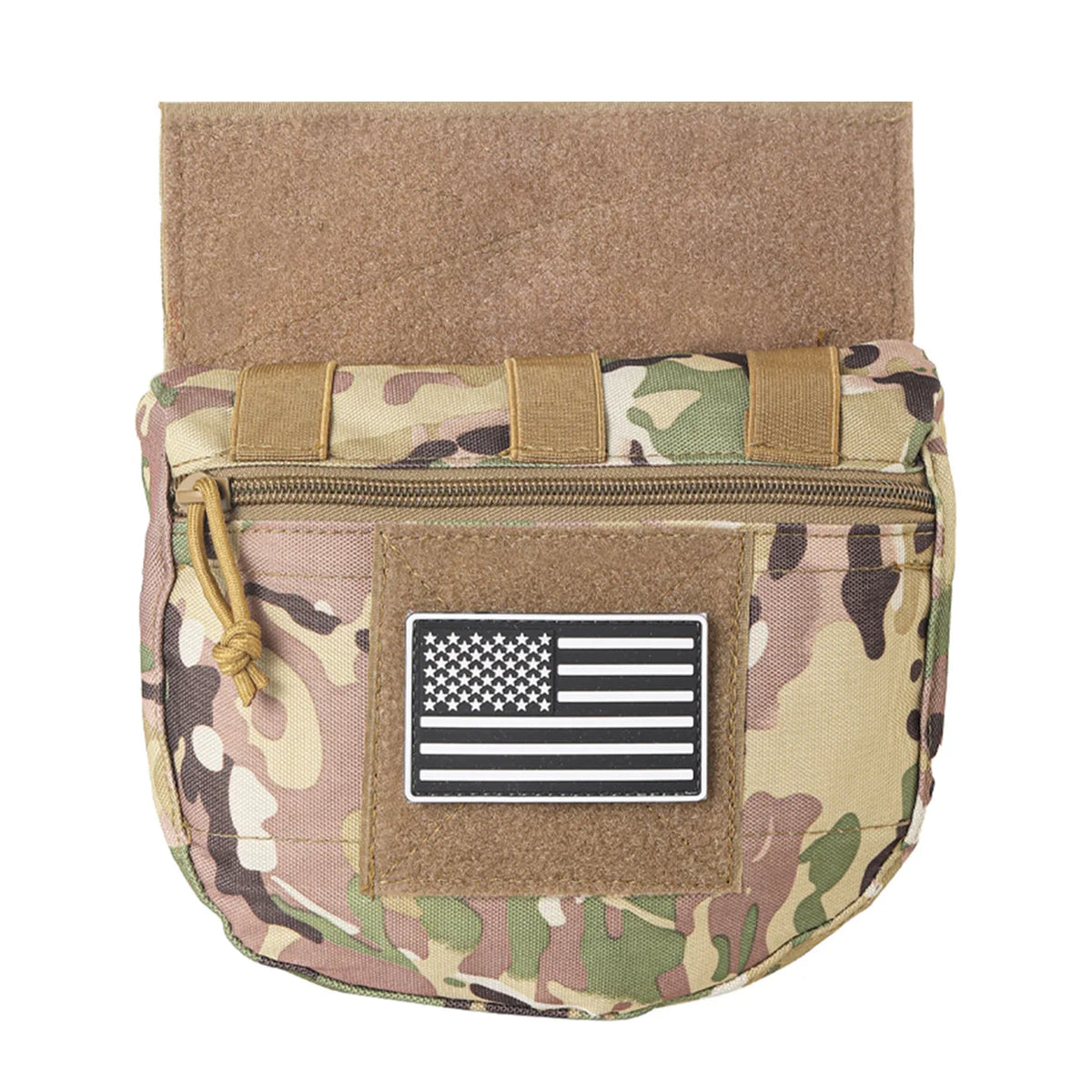 MOLLE Training Tool Bag Concealed Outdoor Tank Top Expansion Bag (Including US Flag)