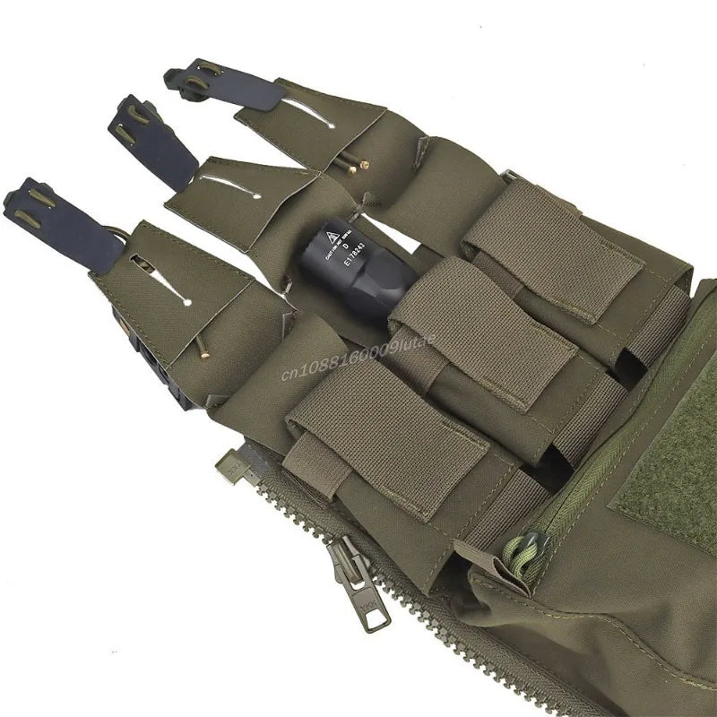 V5 FCPC Back Panel Zipper on Backplate Airsoft Vest Expansion Bag Triple Pouch Plate Carrier Tactical Supplement Accessories