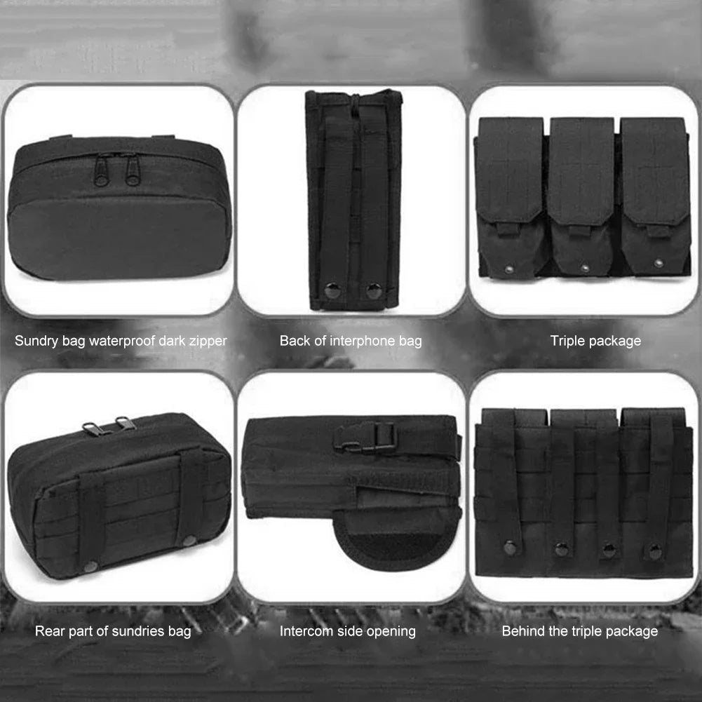 Nylon Tactical Vest Body Armor Hunting Carrier Airsoft Accessories Men Combat  Camo Military Army Vest Outdoor CS Hunting