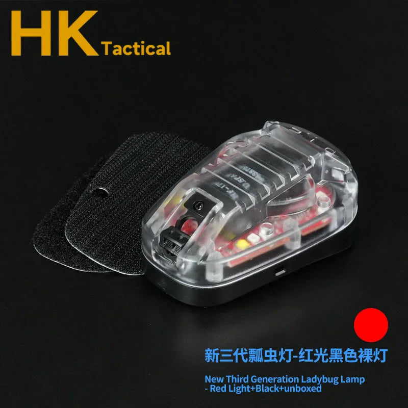 Tactical Helmet Lamp Survival Light Safety Flash Light Strobe Ladybird Light With Waterproof Hunting Outdoor Cycling Camping