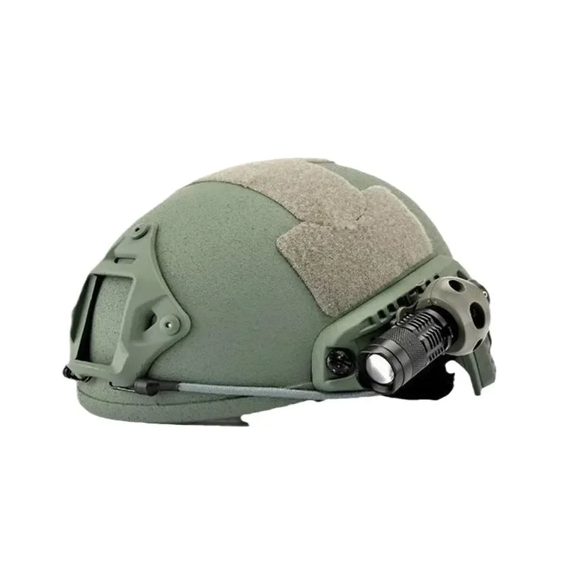 Tactical Helmet Accessory Kit with Metal Retractor Elastic Rope Hook Compatible with FAST MICH Helmet Set of 2