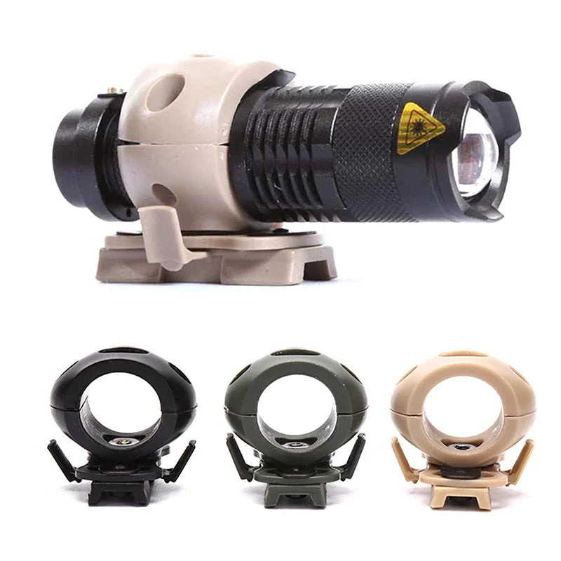 1pcs 25mm helmet with special lighting flashlight support Tactical Helmet clamp adapter