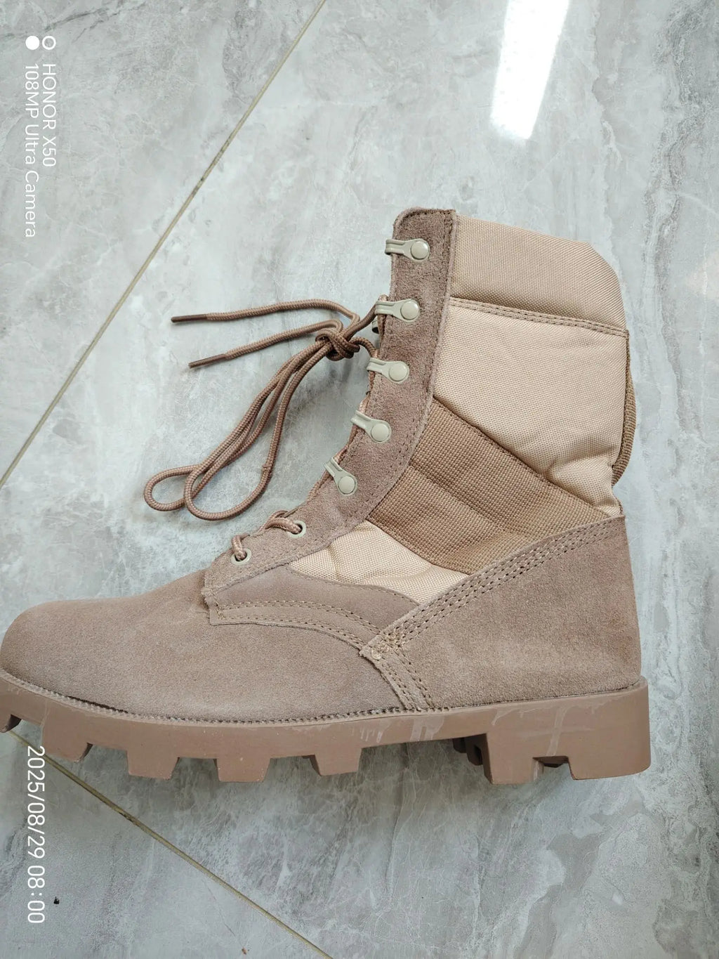 2025 High-Top Panama Desert Men Green Outdoor Hiking Camouflage Outdoor Boots