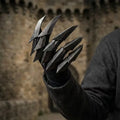 Tactical Knight Gauntlets Gloves 3D Printing Articulated Mechanical Armor Dark Knight Photography Props for Halloween Cosplay