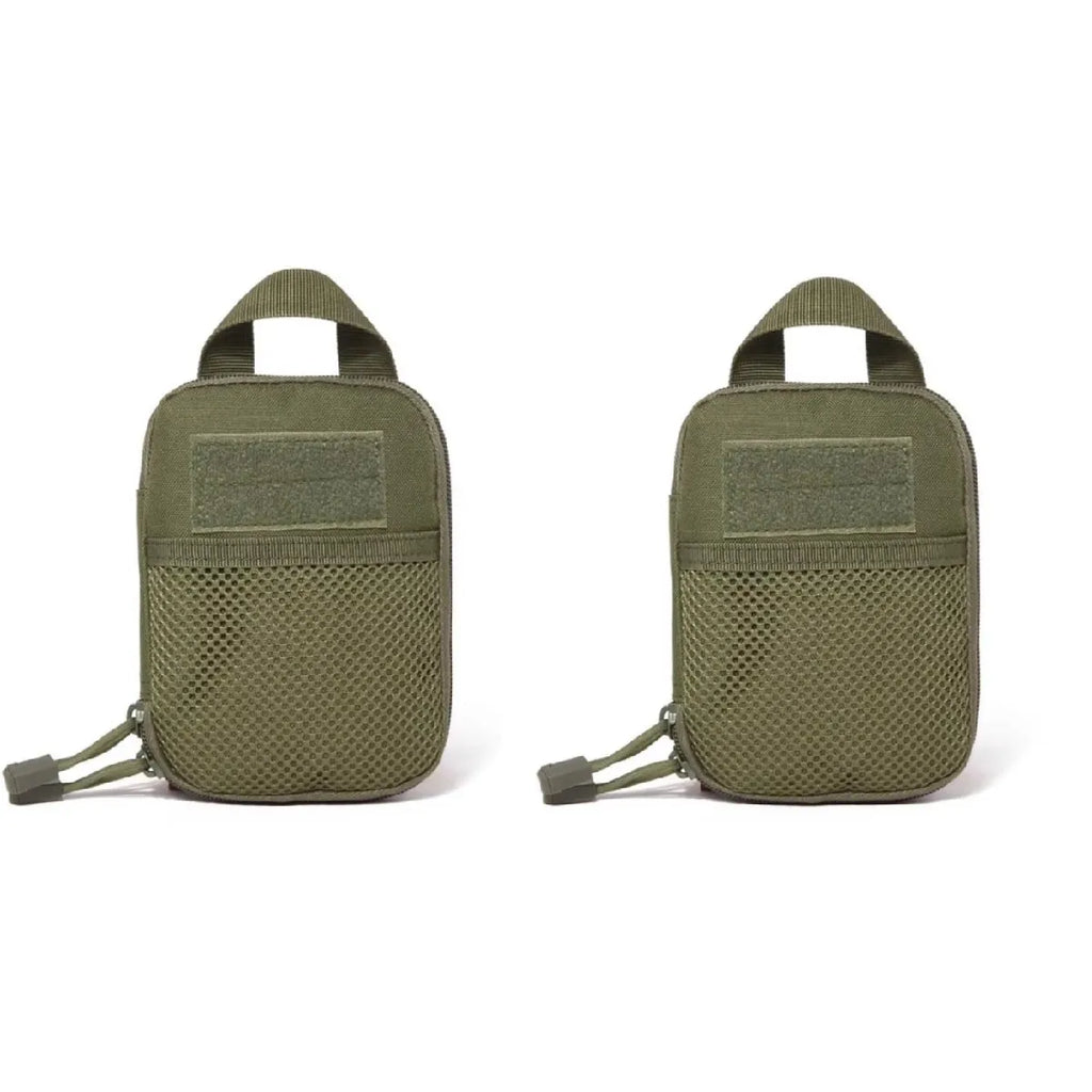 Outdoor Tactical First Aid Kit Small EMT Medical Bag MOLLE Accessory Hunting Camping Hiking CS Phone Bag (18X14X2CM)