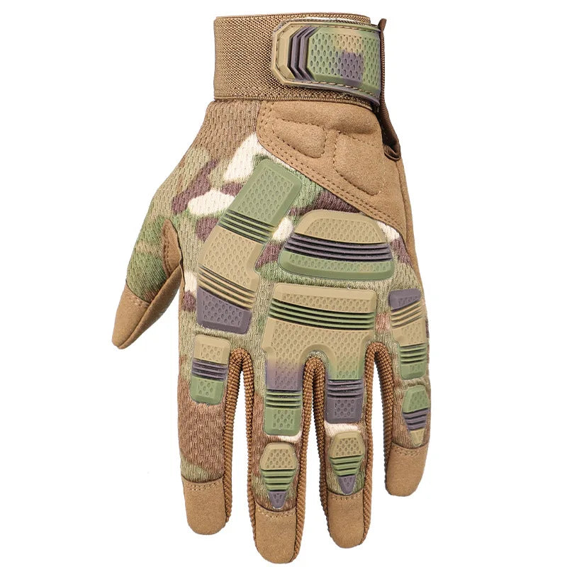 Full-Finger Tactical Protective Gloves Wear Resistant Non-Slip Breathable for Motorcycling Cycling Airsoft Wargame Construction