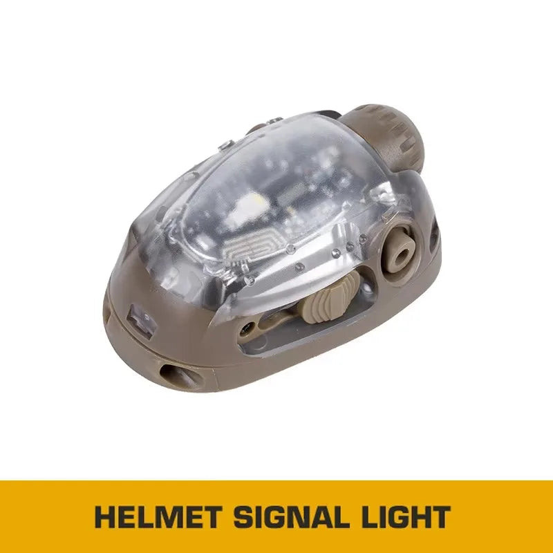 Tactical Helmet Signal Light Strobe Red/green/blue/white/ir Head Light Hunting Airsoft Fishing Auxiliary LED Flashlight Gear