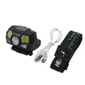 Fwoyonze Tactical FAST MICH Helmet Light Induction Headlamp USB Charging Waterproof Signal Lamp Hunting Fishing HeadLight
