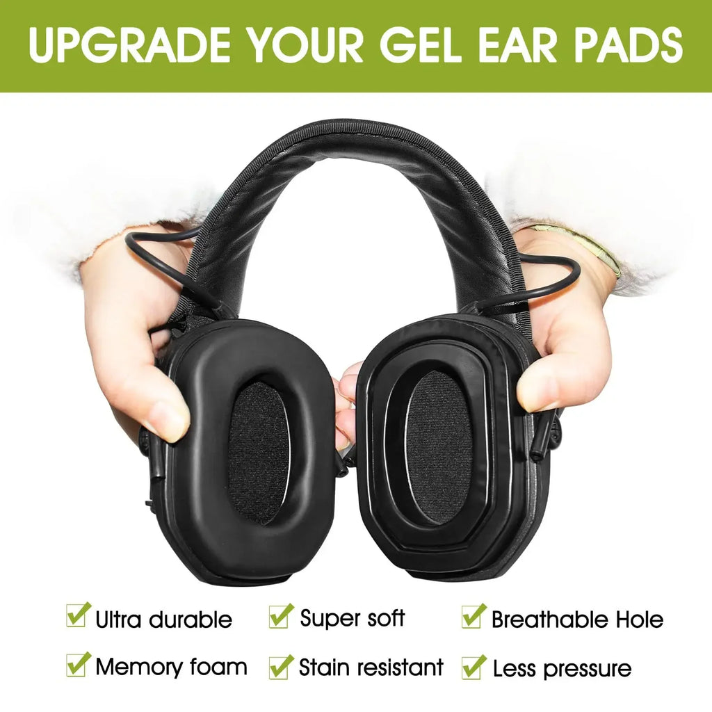 Replacement Ear Cushions Outdoor Tactical Training Helmet Accessories Impact Ear CupsCompatible Replacement Silicone Ear Cushion