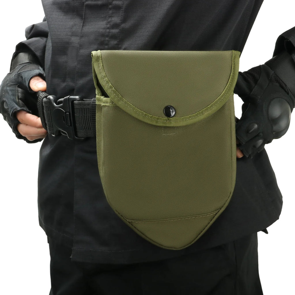 Tactical MOLLE Shovel Pouch Folding Shovel Replacement Case Bag Cover Nylon Protective Carry Bag for Hunting Hiking Camping