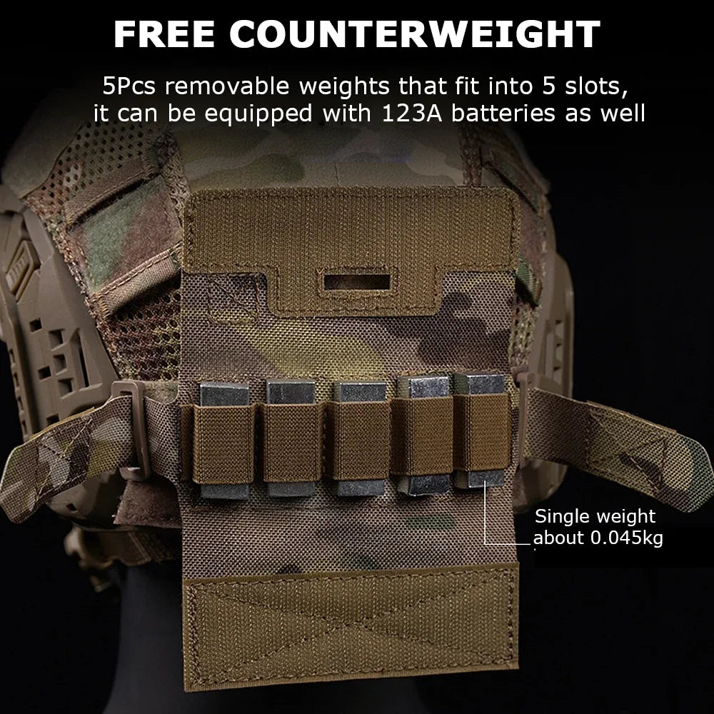 Tactical Helmet Counterbalance Weight Bag NVG Counterweight Pouch for OPS-Core Fast BJ PJ MH Airsoft Helmets,Helmet Accessories