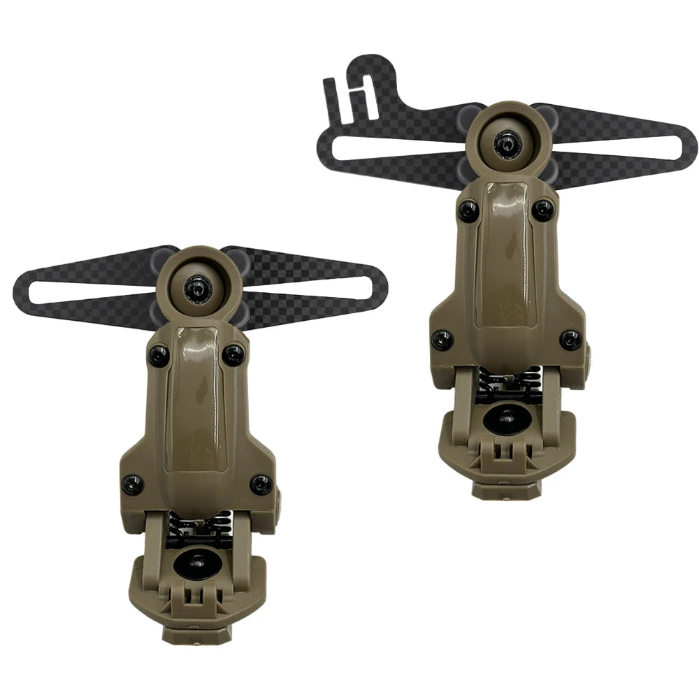 NEW Tactical Bracket Adapter for COMTAC II III Noise Reduction Headphones for shooting Carbon Fiber Material